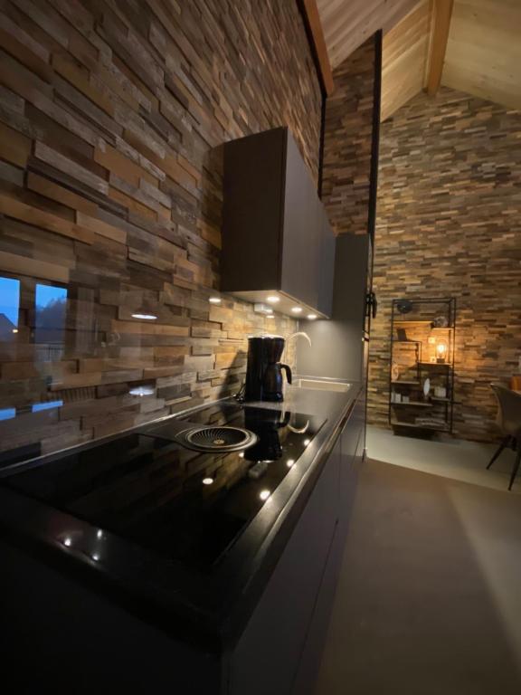 A kitchen or kitchenette at Apartmentshaus Dual - 2