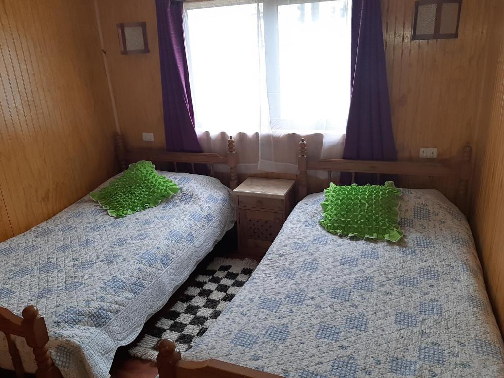 Postel nebo postele na pokoji v ubytování Cabañas Don Foncho