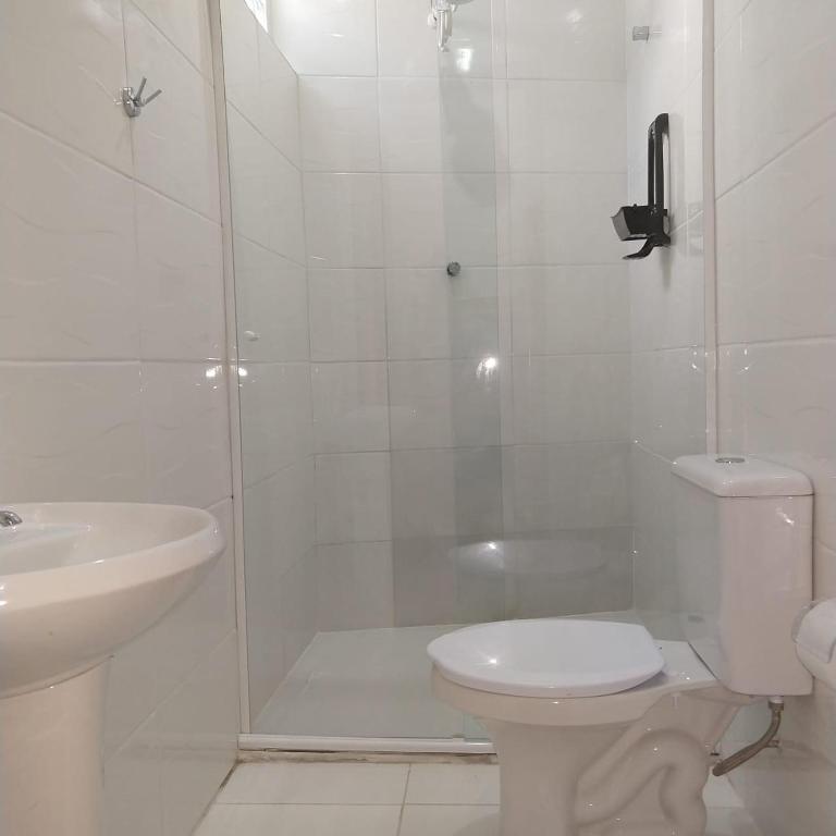 Koupelna v ubytování Pousada Gaucha Caiobá