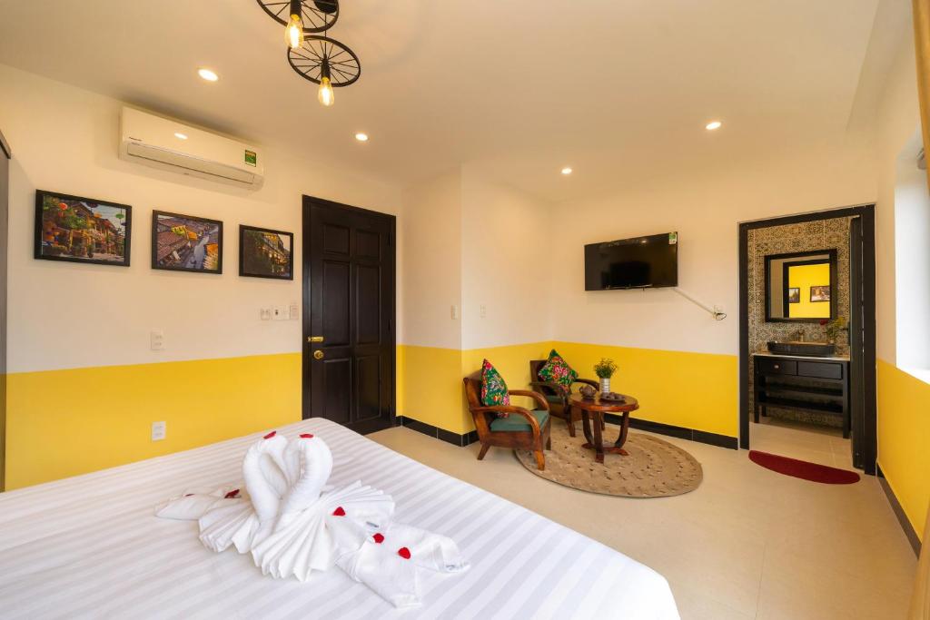 Postel nebo postele na pokoji v ubytování Coco Viet Homestay