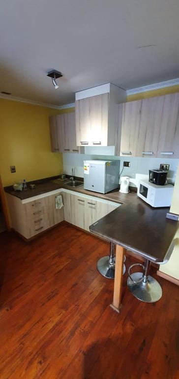 Kuchyň nebo kuchyňský kout v ubytování Apart Hotel Uman