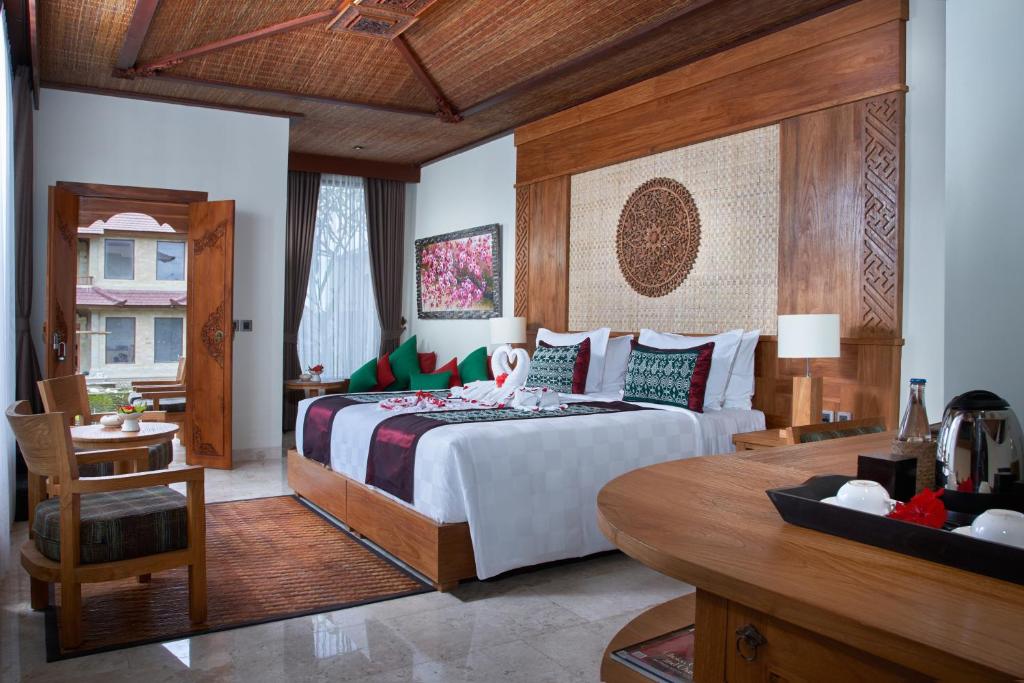 Sakti Garden Resort & Spaにあるベッド