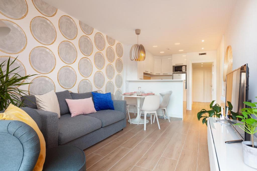 Kuchyň nebo kuchyňský kout v ubytování Mediterranean Barcelona Apartments