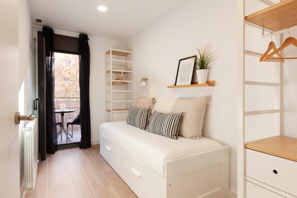 Posezení v ubytování Mediterranean Barcelona Apartments