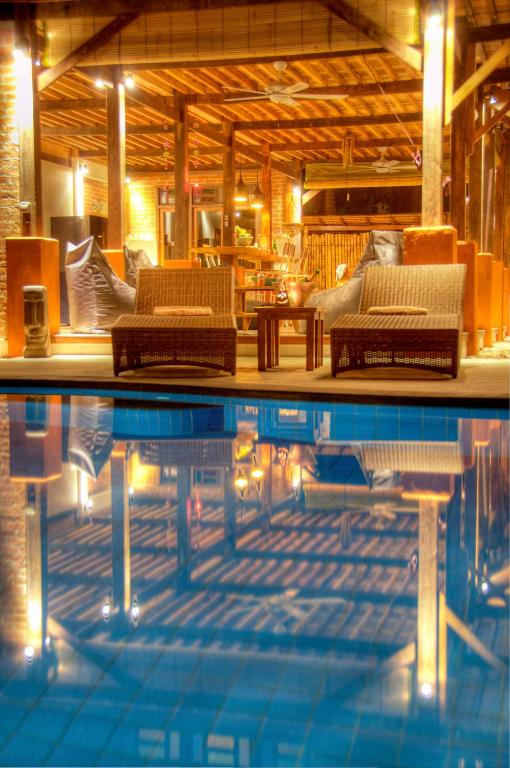 Restaurace v ubytování Villas SAMALAMA Gili Trawangan