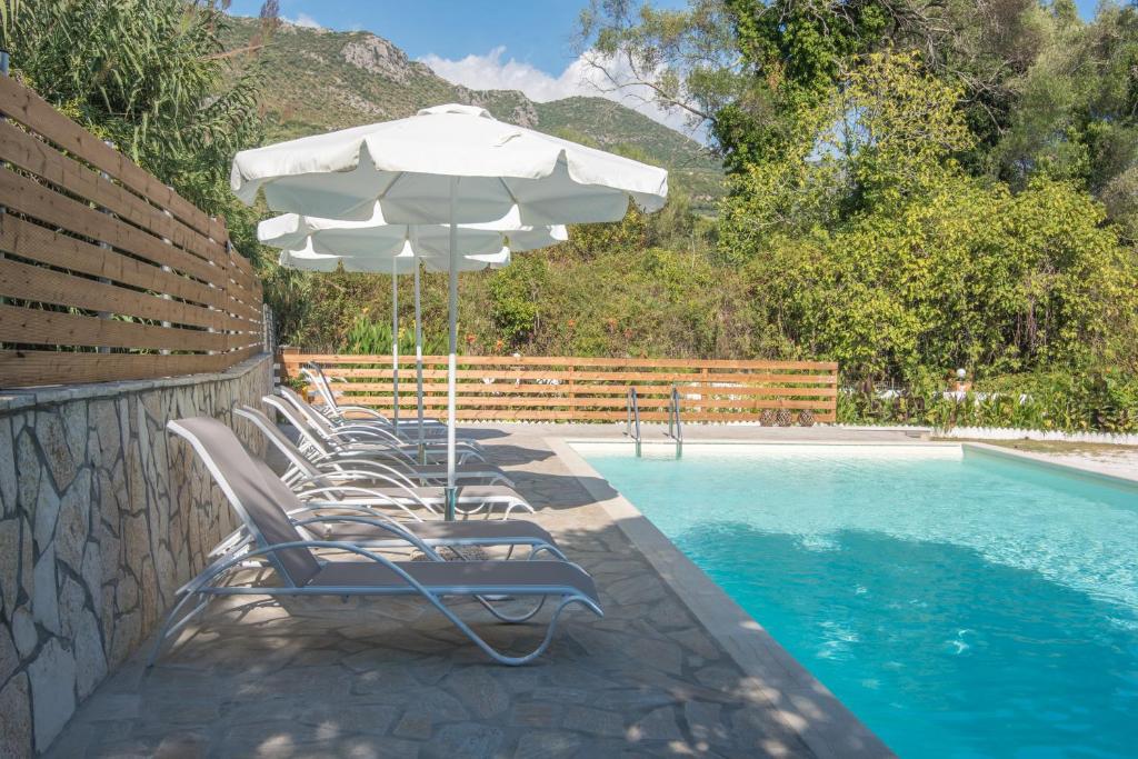 The swimming pool at or close to Dallas Valtos Studios