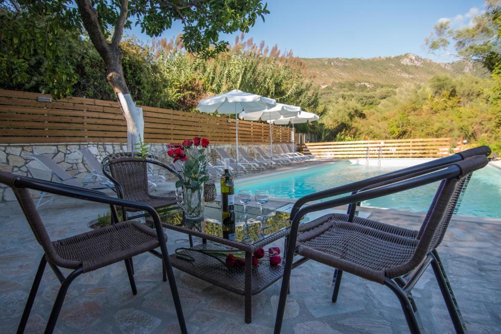 The swimming pool at or close to Dallas Valtos Studios