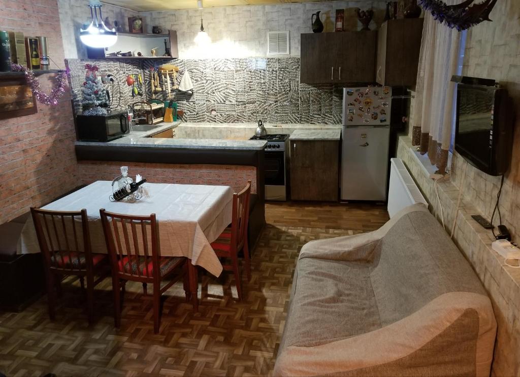 Kuchyň nebo kuchyňský kout v ubytování Little Star