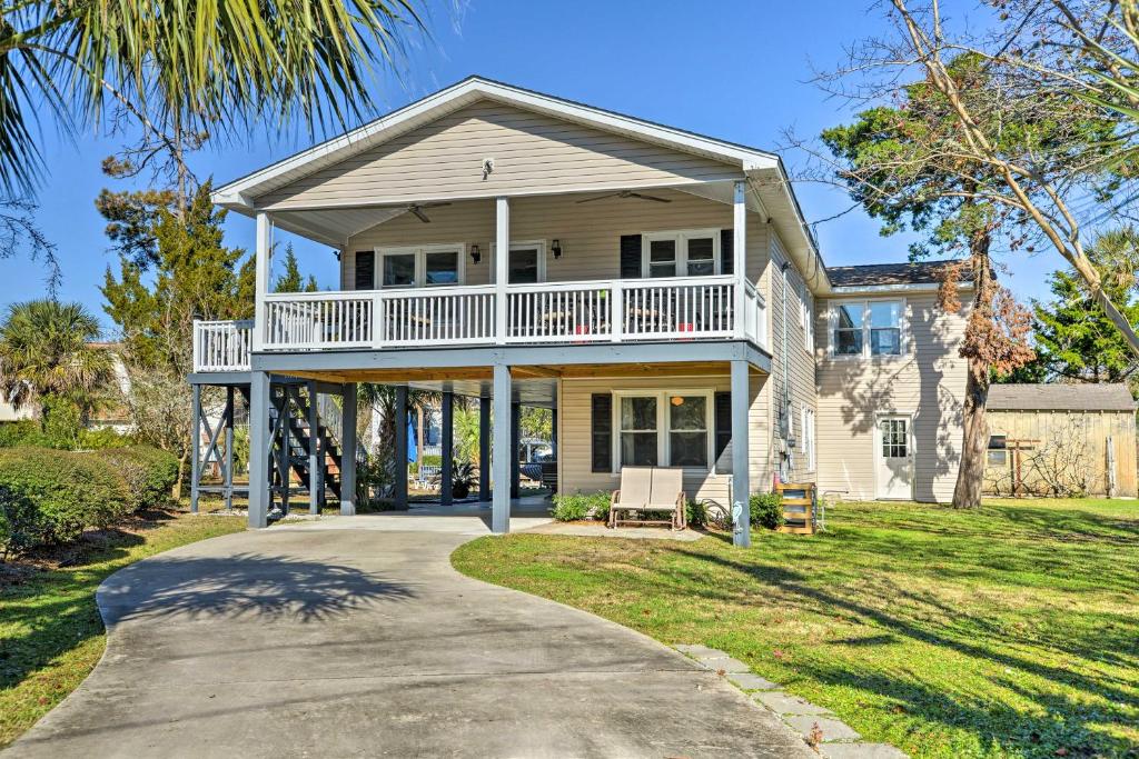 Surfside Beach Canal-Front Home Walk to Beach! - Housity