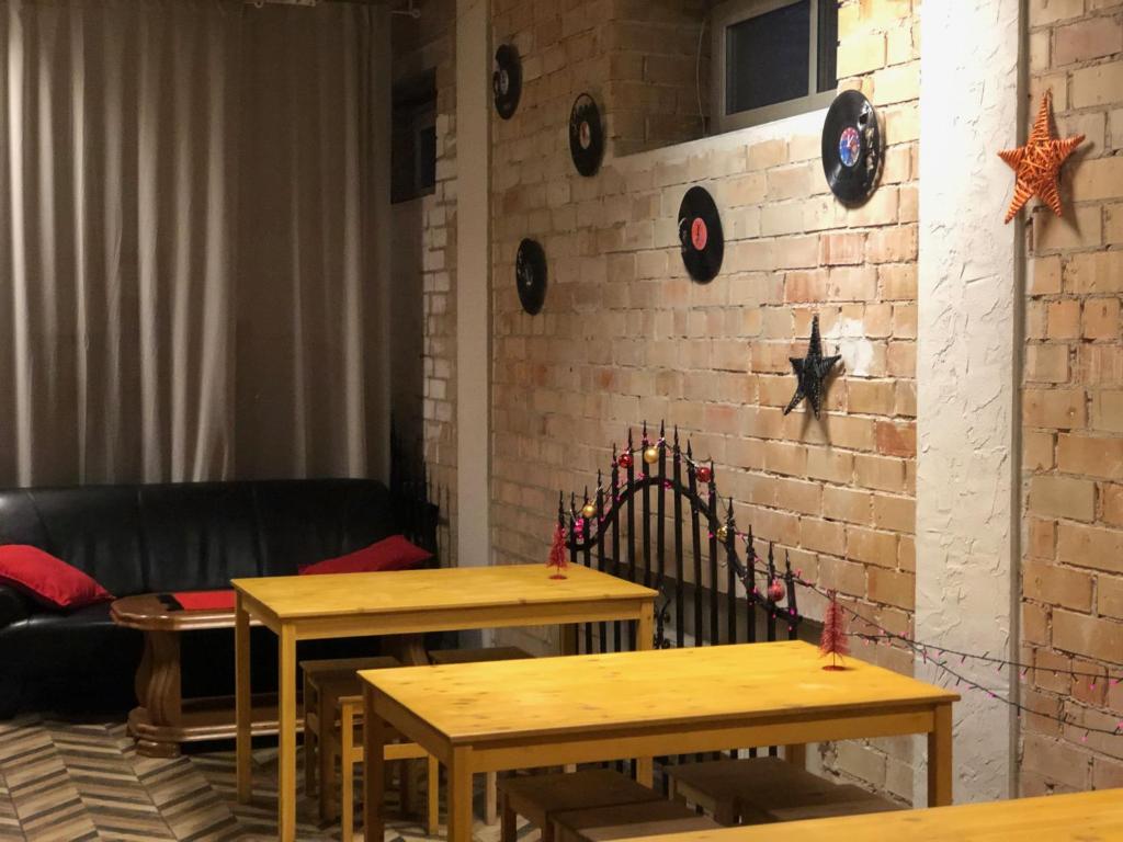 Posezení v ubytování Rock'n'hostel