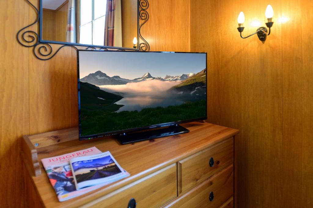 TV a/nebo společenská místnost v ubytování Hotel Bel-Air Eden