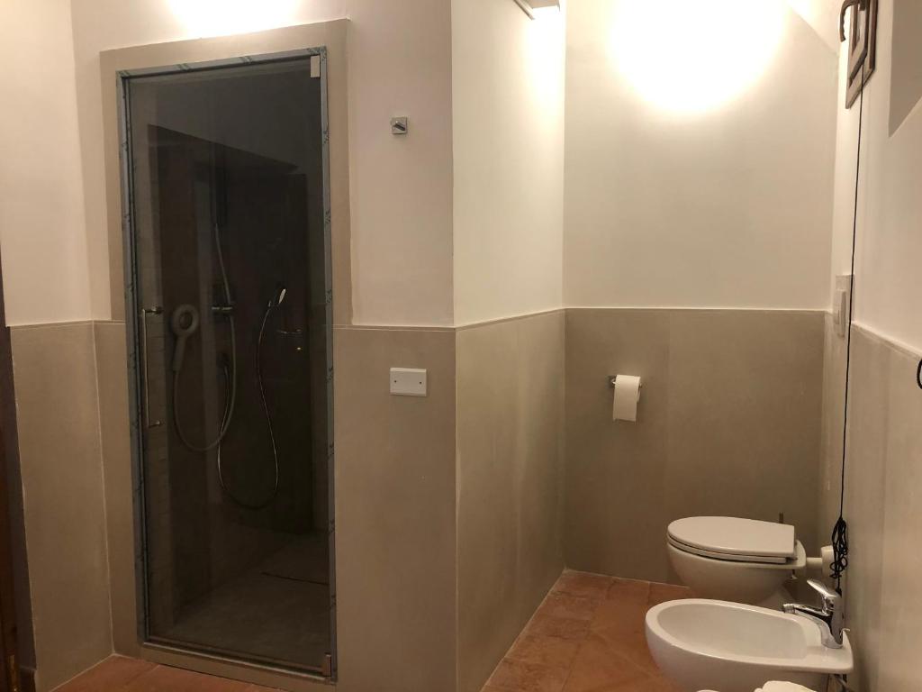 Kúpeľňa v ubytovaní Visione via Peltuino 19