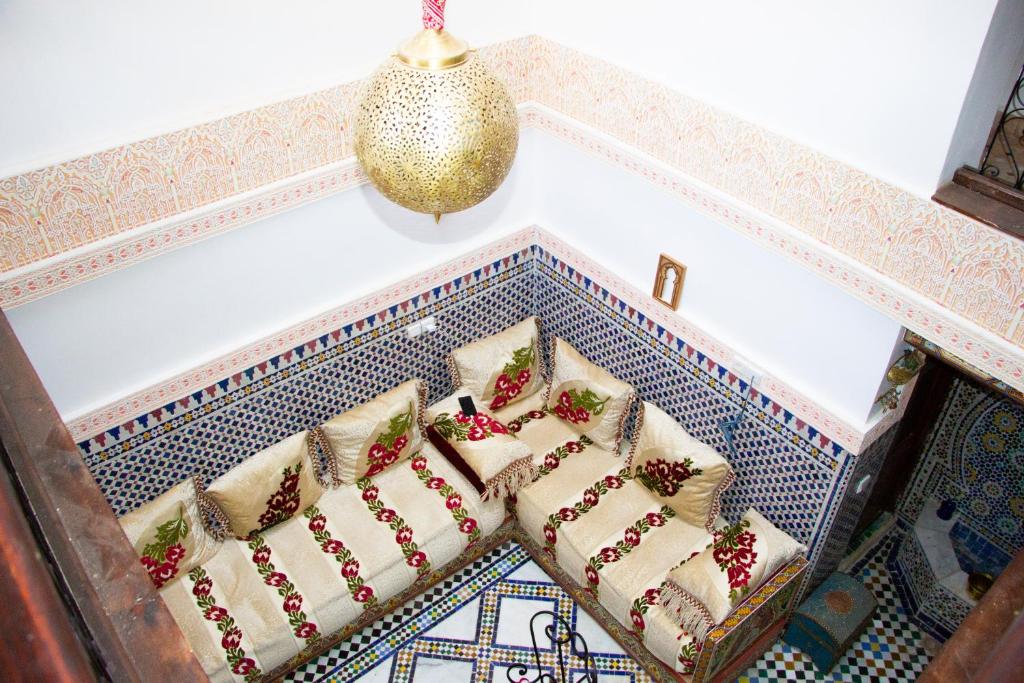 Posezení v ubytování Riad Dar Senhaji