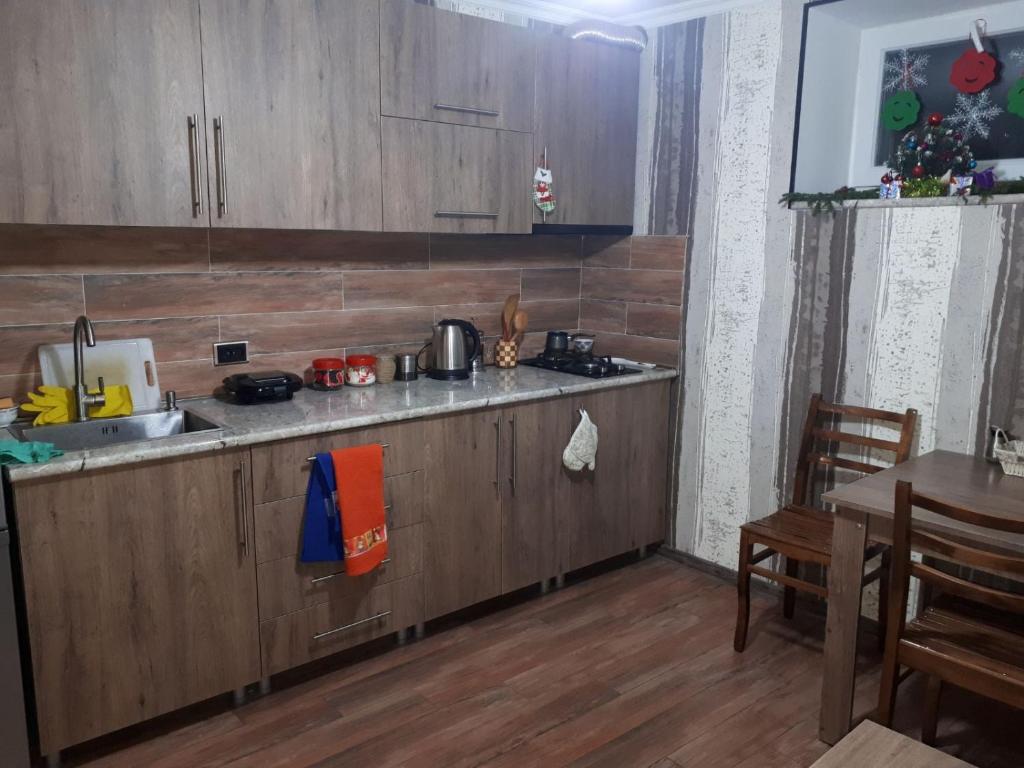 Kuchyň nebo kuchyňský kout v ubytování House Lia