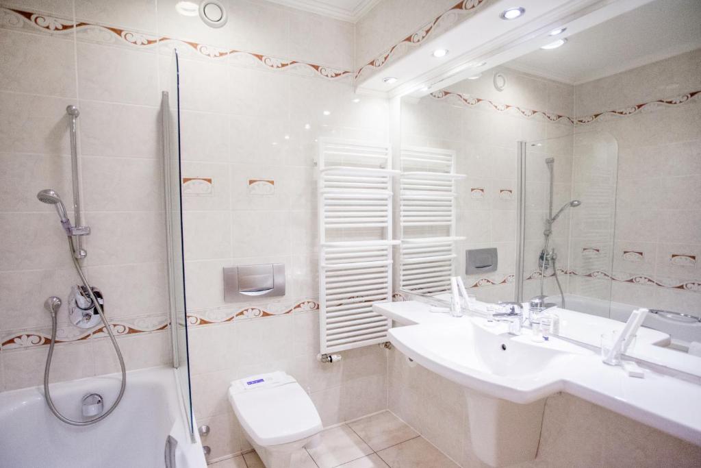 Kúpeľňa v ubytovaní Hotel Szydłowski