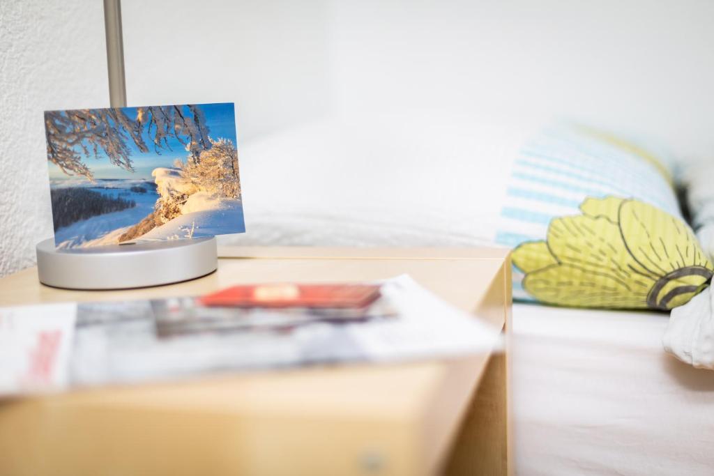 Postel nebo postele na pokoji v ubytování MyBednBreakfast in Bottmingen