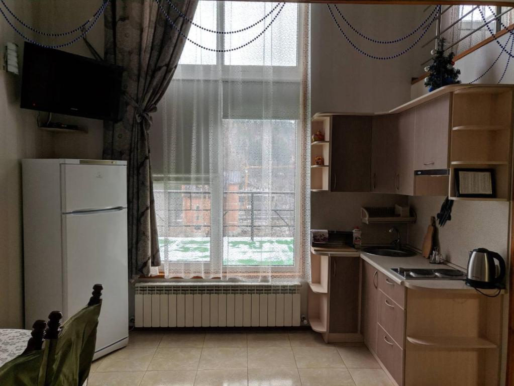 Kuchyň nebo kuchyňský kout v ubytování Torba