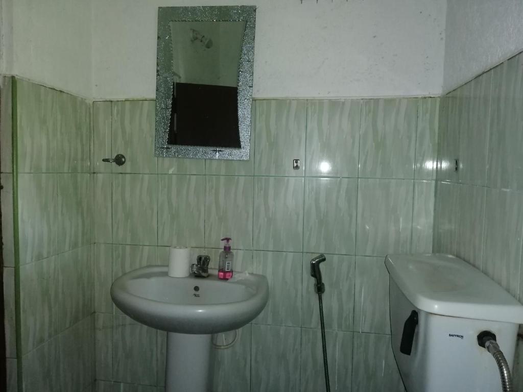 Koupelna v ubytování Dambulla City Hostel
