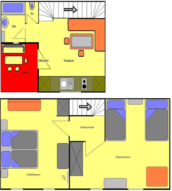 Půdorys ubytování Haus Königshofer