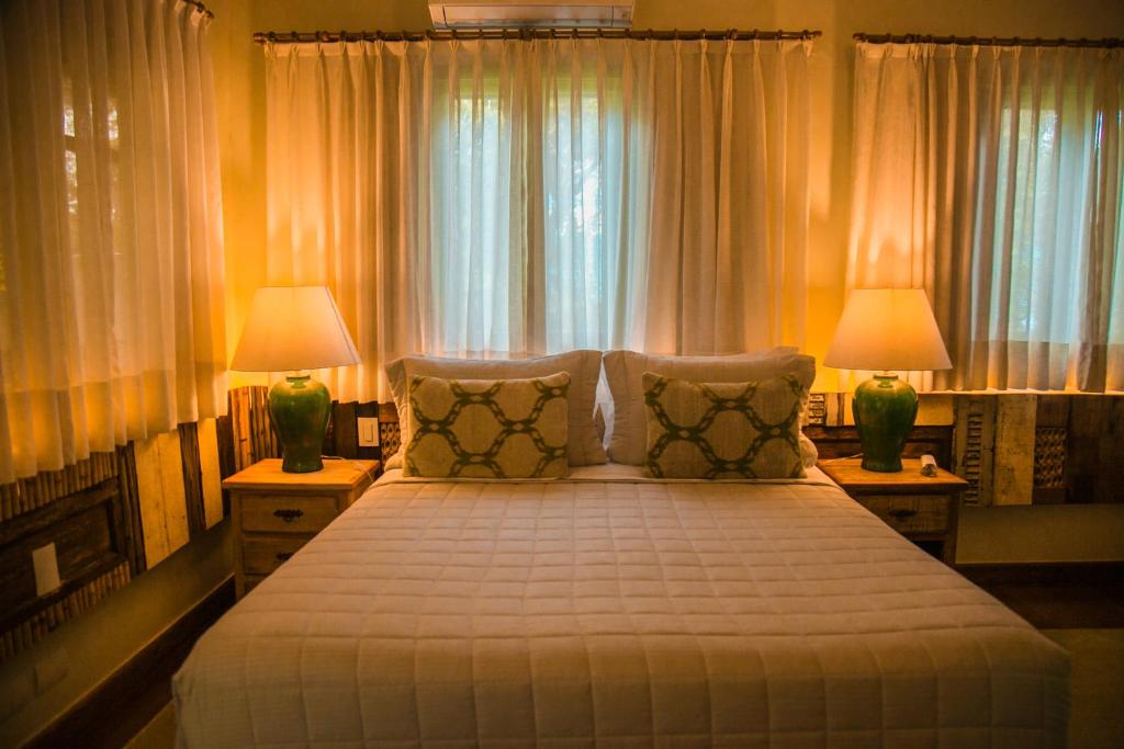 Uma cama ou camas num quarto em Templo Do Ser