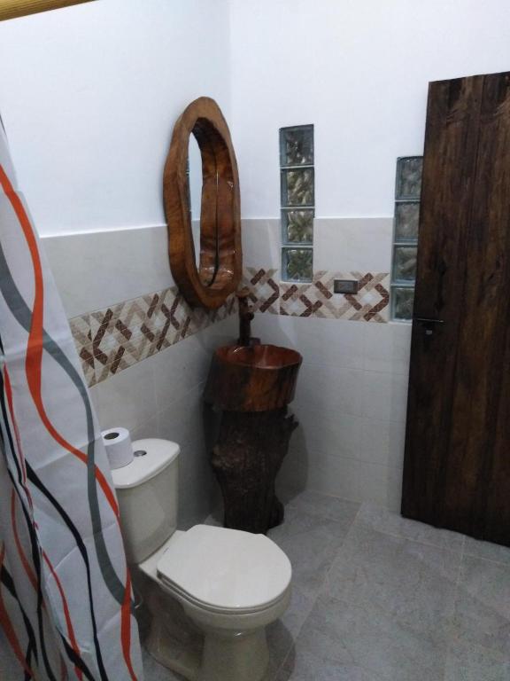 Koupelna v ubytování Monte Verde Hostal