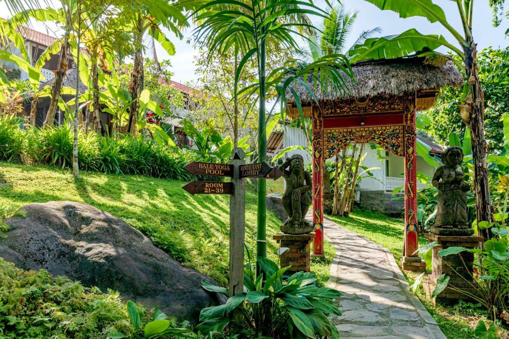 Zahrada ubytování Ubud Sari Health Resort
