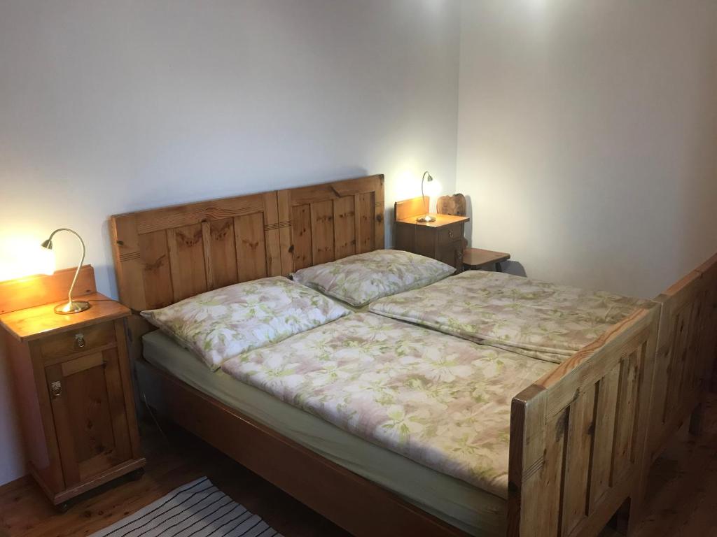 Postel nebo postele na pokoji v ubytování Althammerhof