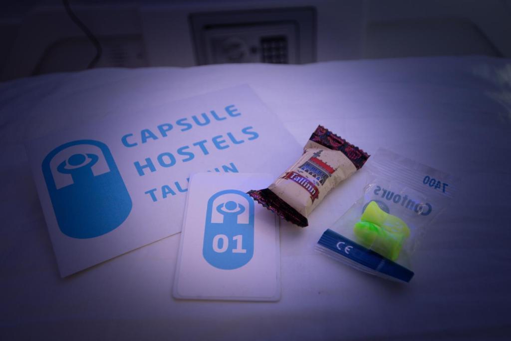 Certifikát, hodnocení, plakát nebo jiný dokument vystavený v ubytování Capsule Hostels Tallinn