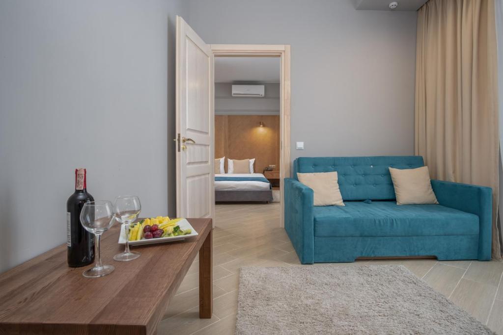 Posezení v ubytování Boomerang Boutique Hotel