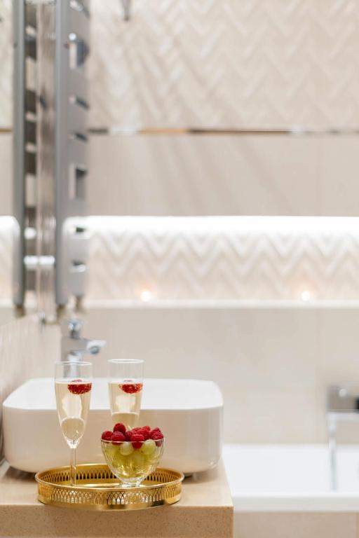 Kúpeľňa v ubytovaní Apartament Champagne Gdańsk