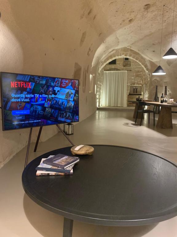 TV a/nebo společenská místnost v ubytování StageROOM01 - Matera