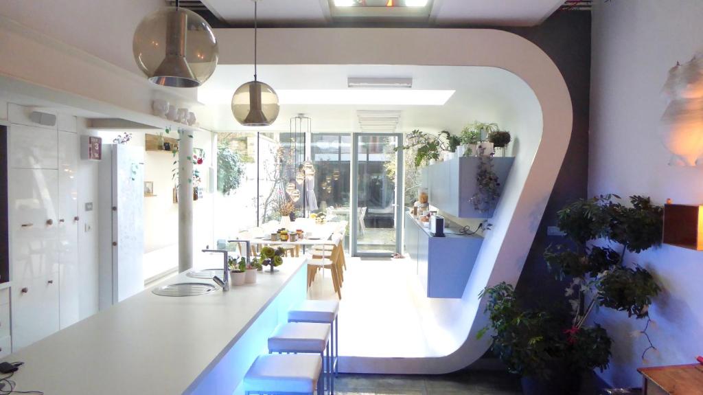 Posezení v ubytování PLANT BASED b&b central Bruges