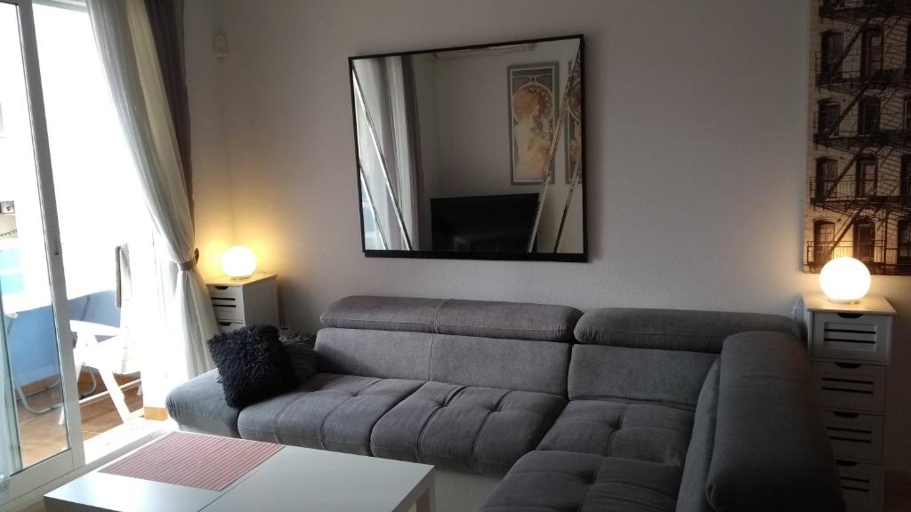 Posezení v ubytování Apartment Vistamar10