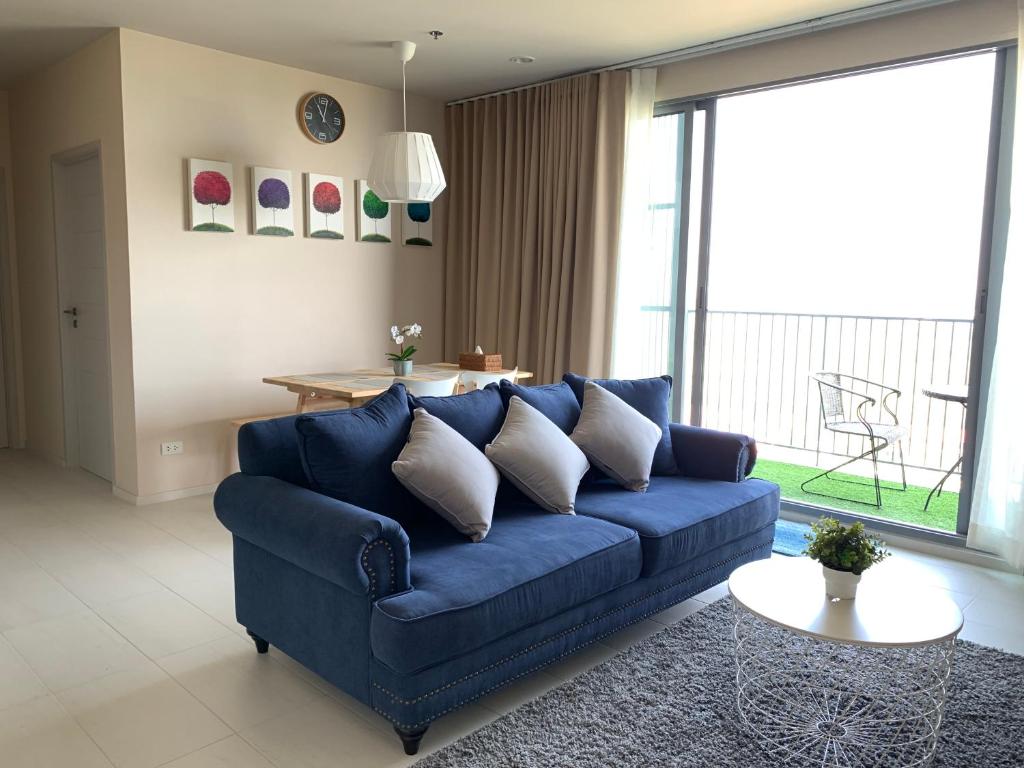 Posezení v ubytování Blu Condo (Chaam - Huahin)
