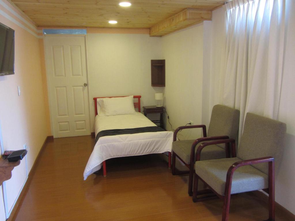 Postel nebo postele na pokoji v ubytování Ecohotel, Finca Colinas y Senderos