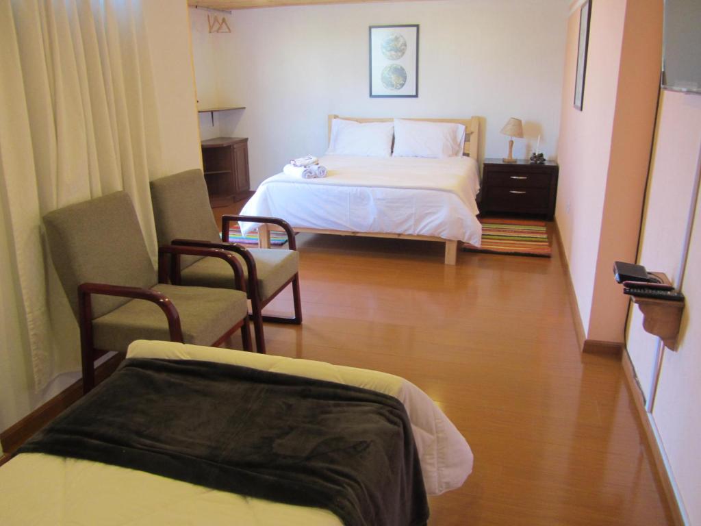Postel nebo postele na pokoji v ubytování Ecohotel, Finca Colinas y Senderos