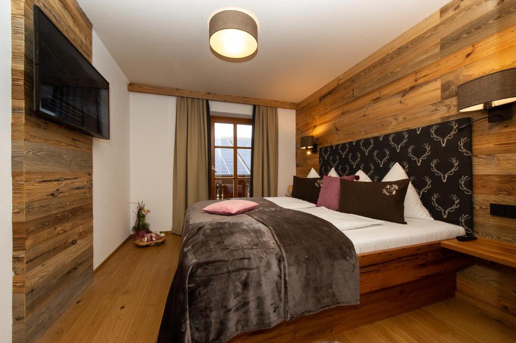 Postel nebo postele na pokoji v ubytování Appartements Lehenhof