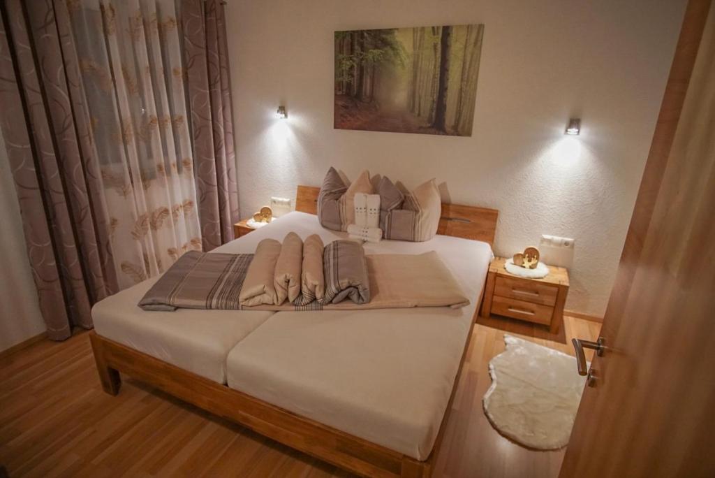 Postel nebo postele na pokoji v ubytování Apart Waldblick