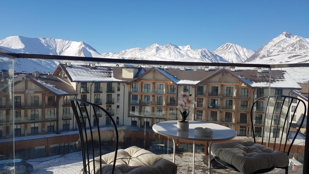 Nespecifikovaný výhled na hory nebo výhled na hory při pohledu z apartmánu
