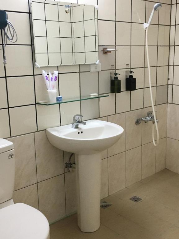 Koupelna v ubytování 瑞恒行館Reui Heng Guesthouse