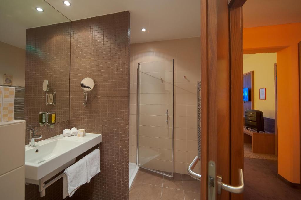 Vannituba majutusasutuses Hotel Kras