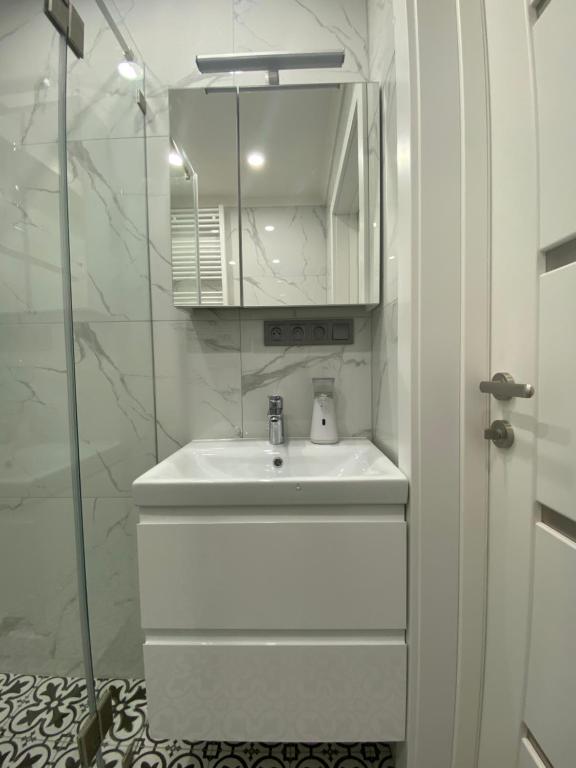 Kúpeľňa v ubytovaní Apartament Wrocław Marina nad Odrą 29