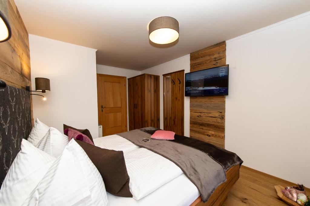 Postel nebo postele na pokoji v ubytování Appartements Lehenhof