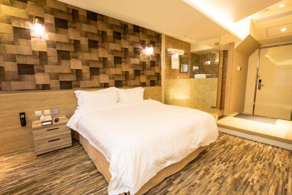 Koupelna v ubytování Walker Hotel. Ximen