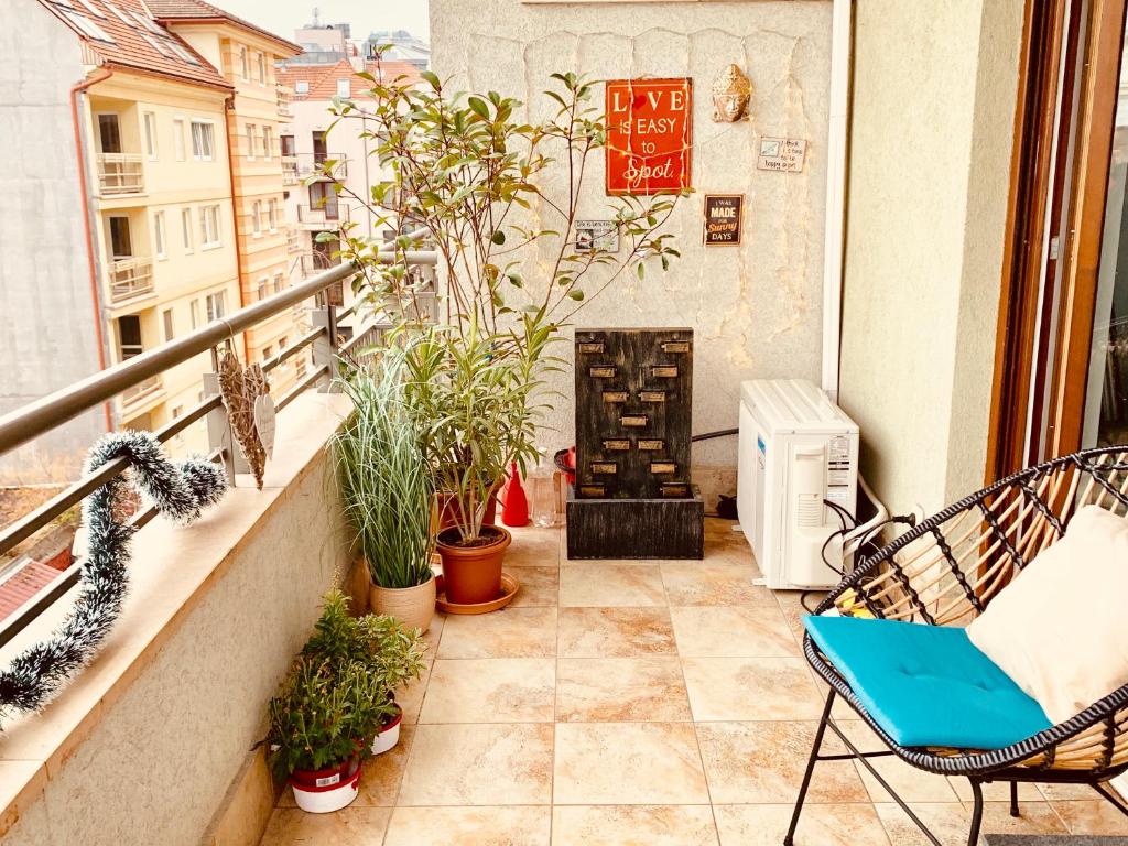 Posedenie v ubytovaní Sunny Deluxe Apt. & Terrace