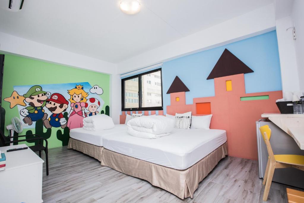 Postel nebo postele na pokoji v ubytování Seven beauties Homestay