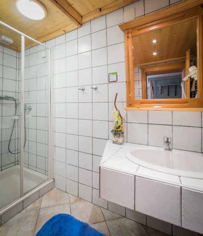 Koupelna v ubytování Familienhotel Hochrieß