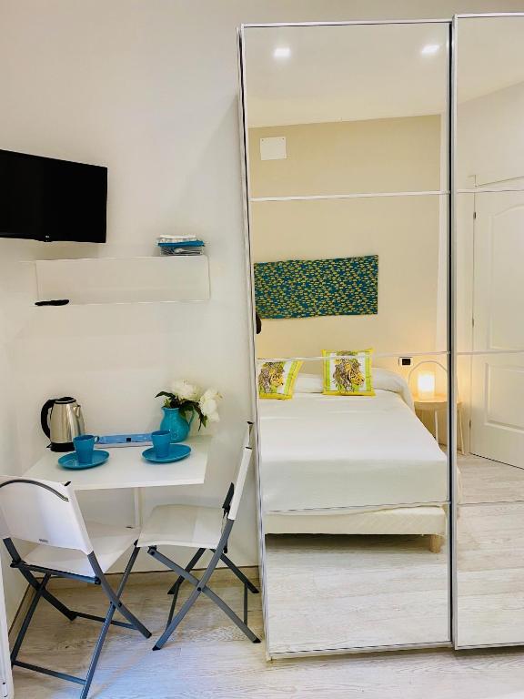 A bed or beds in a room at Al castello