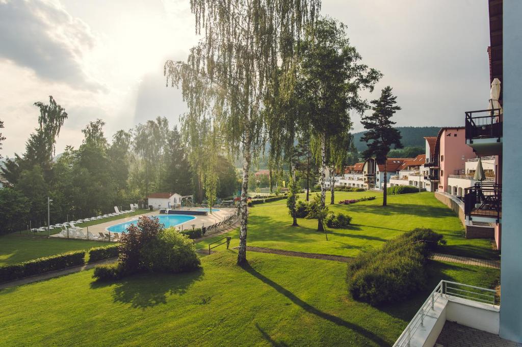 Bassein majutusasutuses Lipno Lake Resort või selle lähedal