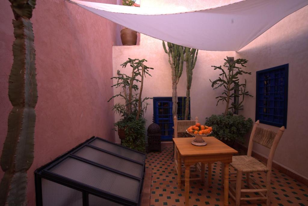 Posezení v ubytování Riad Aventurine